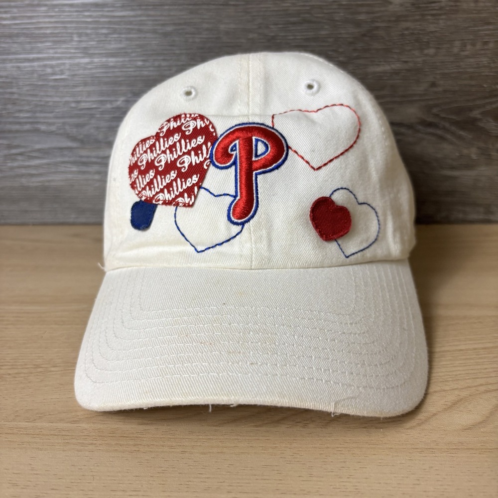 Philadelphia Phillies Hat Cap Strap Back Youth MLB Baseball Hearts Twins 47